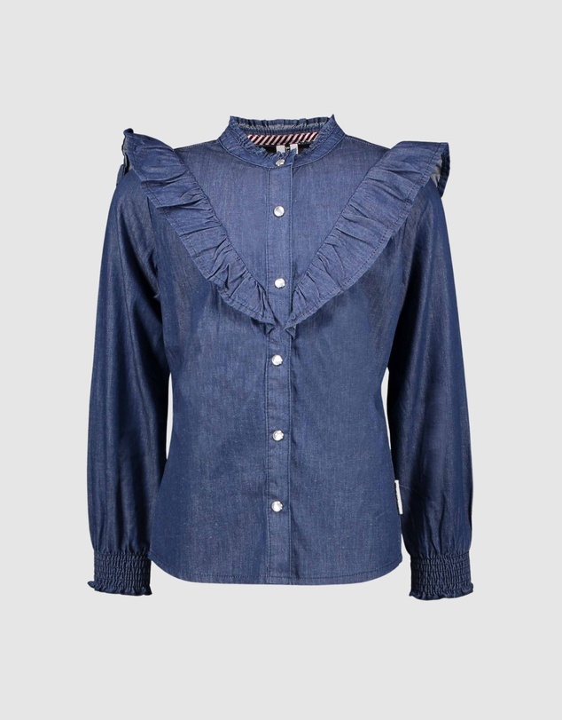 B.Nosy - Long Sleeve Denim Blouse - Kids-Teens
