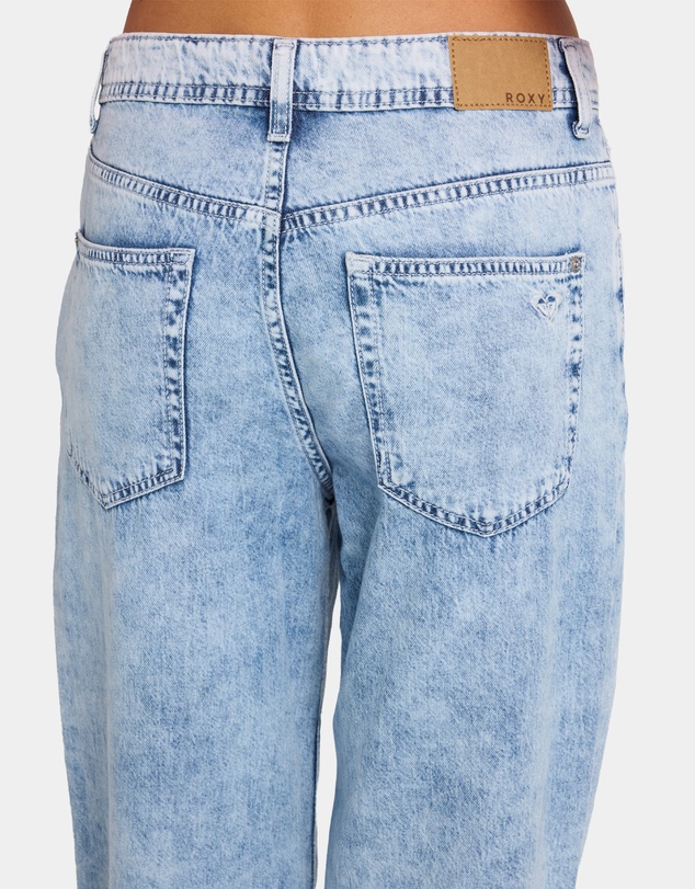 Roxy - Womens Dawn Patrol Mid Sunbleached Denim Jeans