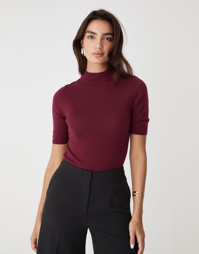 Forcast - Ellen Wool Short Sleeve Knit