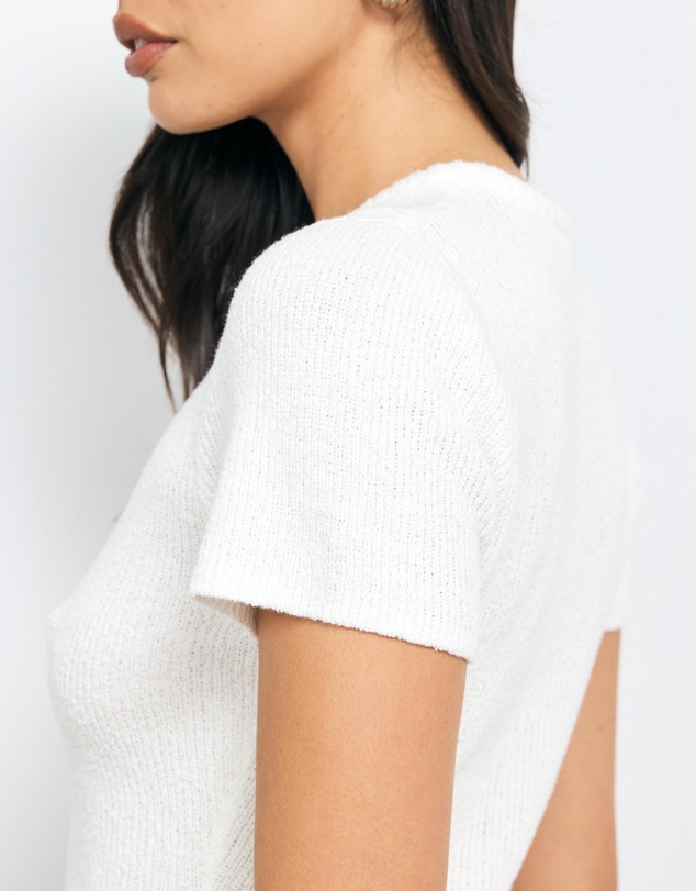 AERE - Vea Organic Cotton Textured Knit Tee