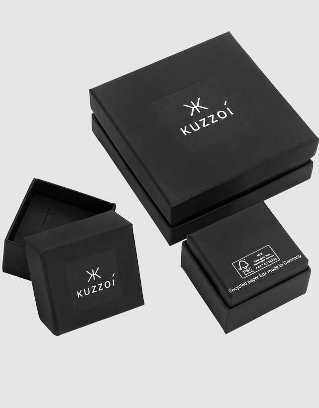 Kuzzoi - ICONIC EXCLUSIVE - Feather Cuff Bracelet in 925 Sterling Silver
