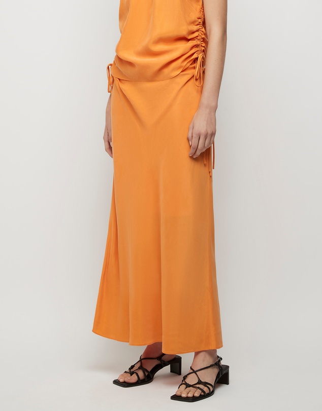 FRIEND of AUDREY - Andree Cupro Ruched Skirt
