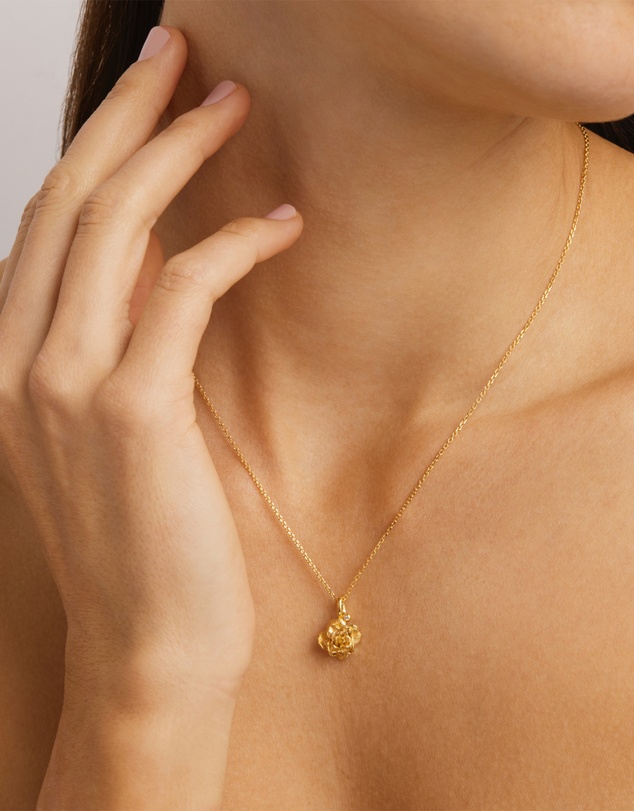 By Charlotte - Rose June Birth Flower Necklace