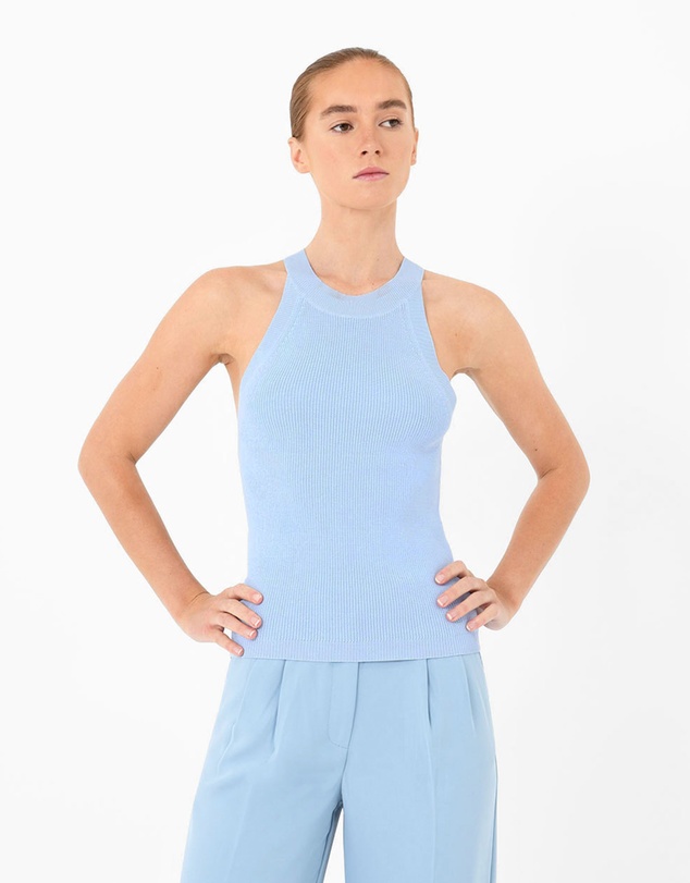 Forcast - Skye Halter Neck Knit Top