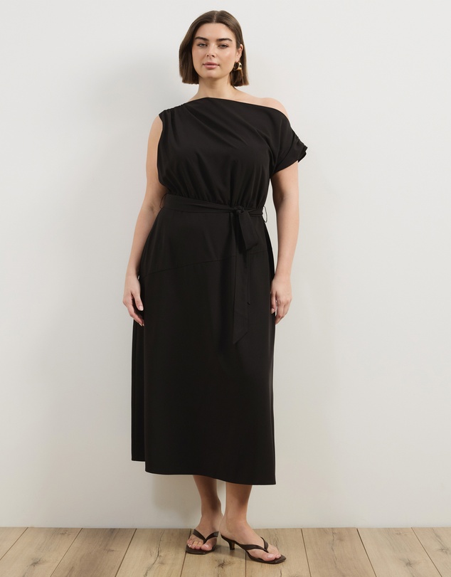 Atmos&Here Curvy - Jayde Off Shoulder Midi Dress