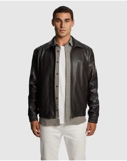 yd. - Scotty Faux Leather Jacket