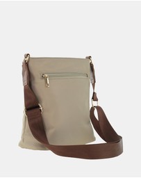 Pierre Cardin - Pierre Cardin RFID Lightweight Nylon Crossbody Bag