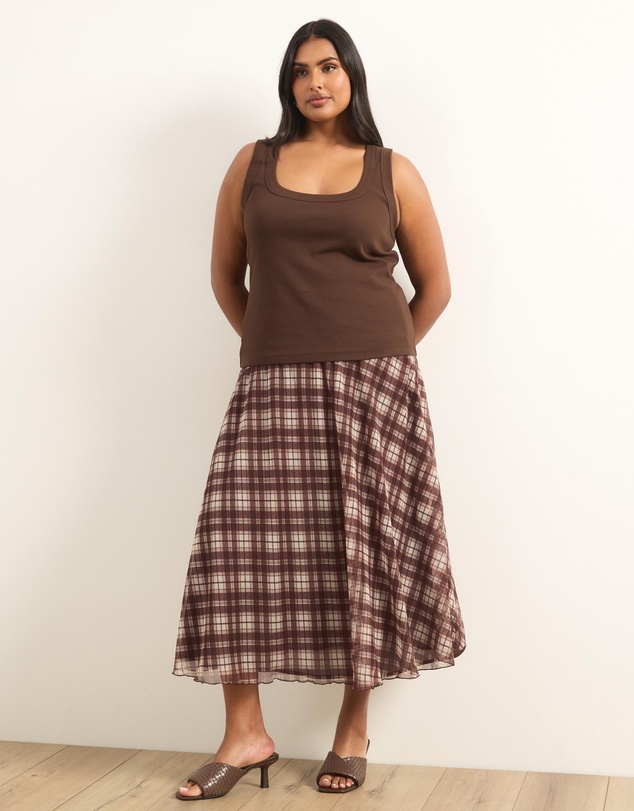 Atmos&Here Curvy - Organic Cotton Scoop Tank