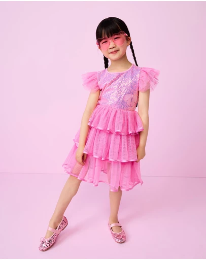 Rock Your Kid - Barbie Layered Dress - ICONIC EXCLUSIVE