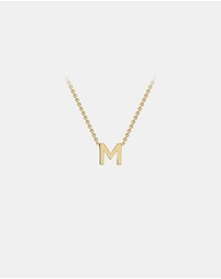 Zoe Olivia - 9K Gold Initial M Necklace