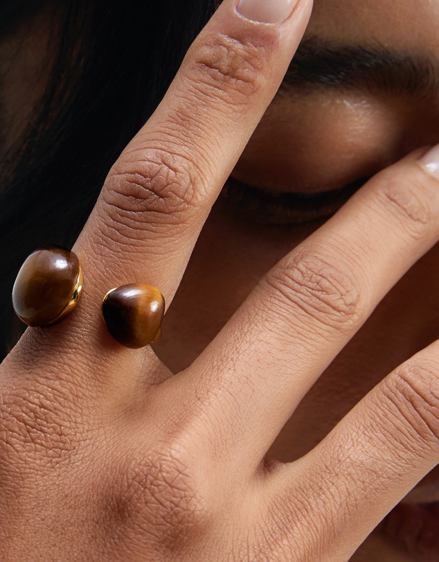 PDPAOLA - Tiger Eye Gravity Ring