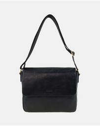 Pierre Cardin - Pierre Cardin Men's Leather Classic Messenger/Computer Bag