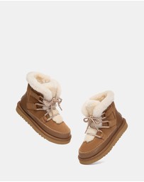 EVERAU - Australian Shepherd Ugg Elvora Cow Suede Upper UGG Boots