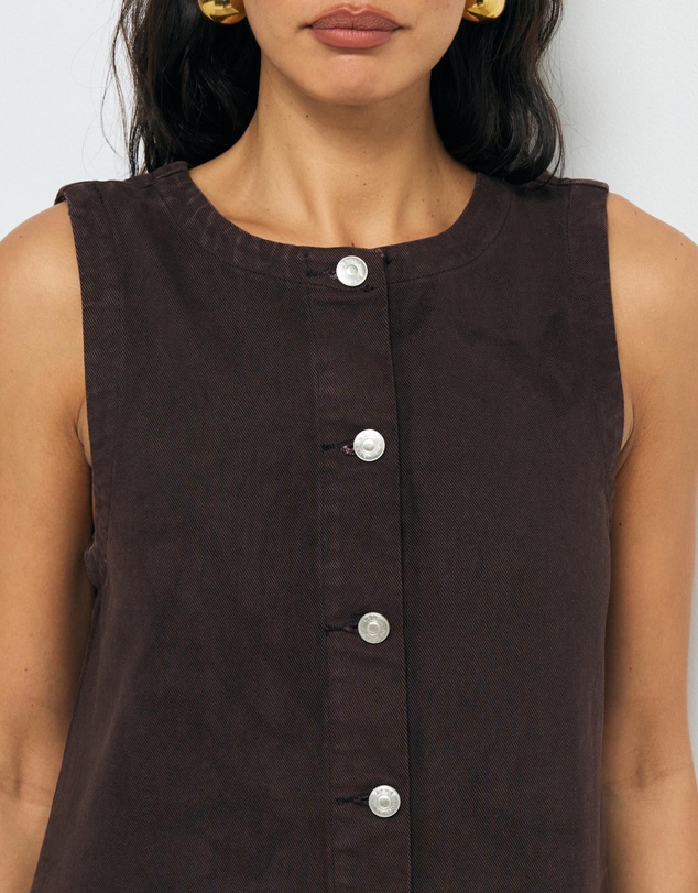 AERE - Clio Denim Mini Dress