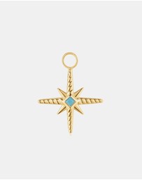 Ania Haie - Gold Turquoise and Cubic Ziconia Star Earring Charm