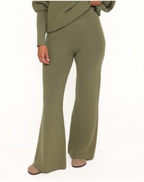 Petal & Pup - Gennie Knitted Pant Set - Avocado