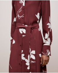 Trenery - Wren Floral Shirt Dress in Auburn