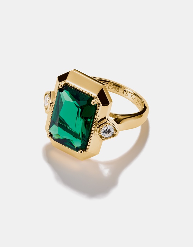 THOMAS SABO - THOMAS SABO Ring with Green Zirconia Stone