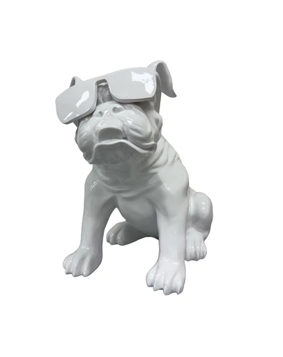 Urban Attitude - Urban Attitude Bulldog Statue - Gloss White