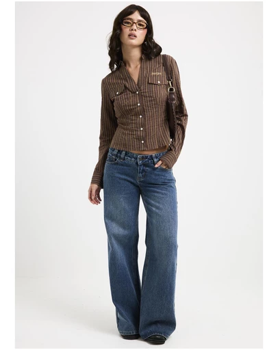 Insight - Elise Low Wide Denim Jeans