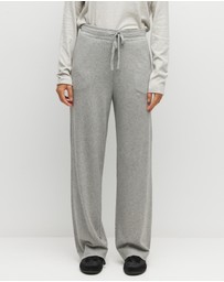 JH Lounge - JHL Wide Trackpant (Cotton Cashmere) Grey Marle