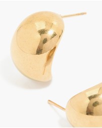 Lovisa - Waterproof Gold Plated Stainless Steel Bubble Round Hoop Earrings