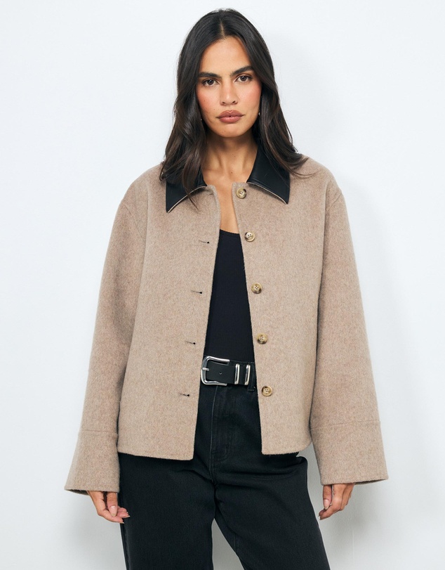 AERE - Maya Double Faced Wool Blend Jacket