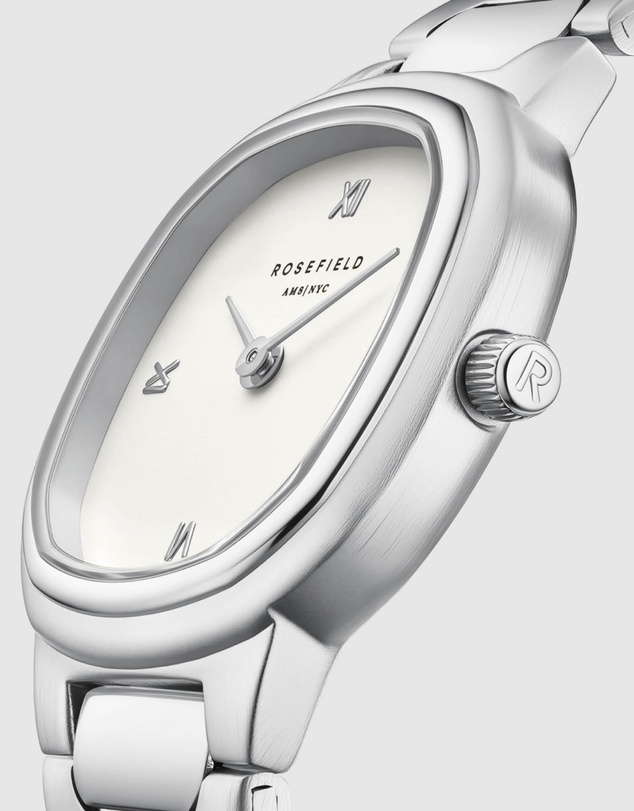 Rosefield - Gaia XS Creme Silver-Tone Bracelet Watch