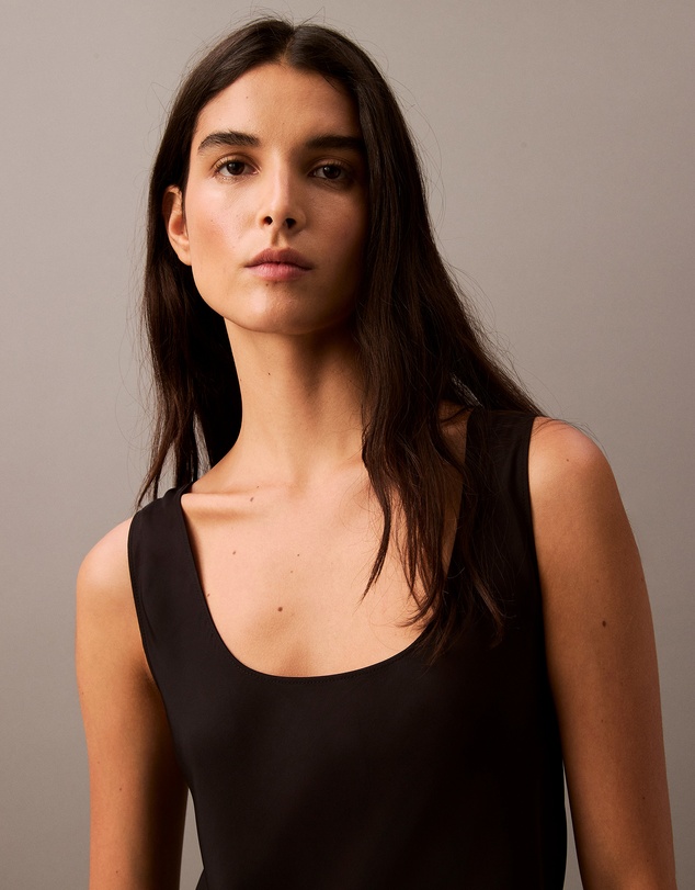 Calvin Klein - Twill Midi Slip Dress