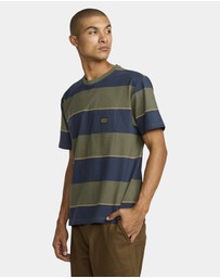 RVCA - Mens Dayshift Stripe T-Shirt