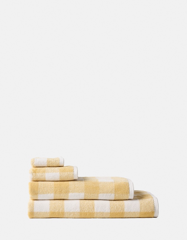 Linen House - Flinders Check Honey Bath Towel Range