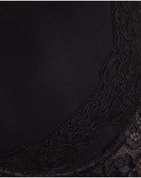 Naturana - Seamless Padded Underwire T-Shirt Bra With Lace Straps