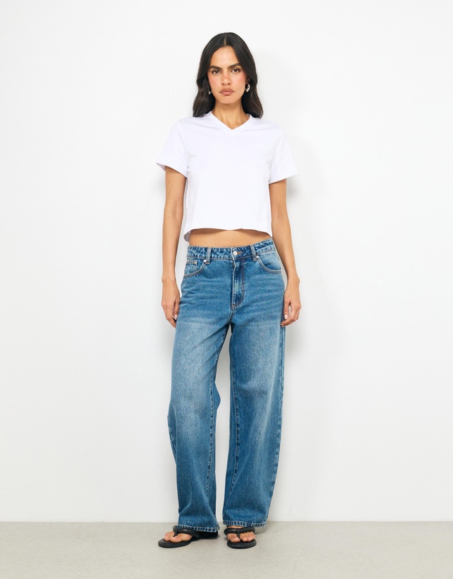 AERE - Cotton V-Neck T-Shirt