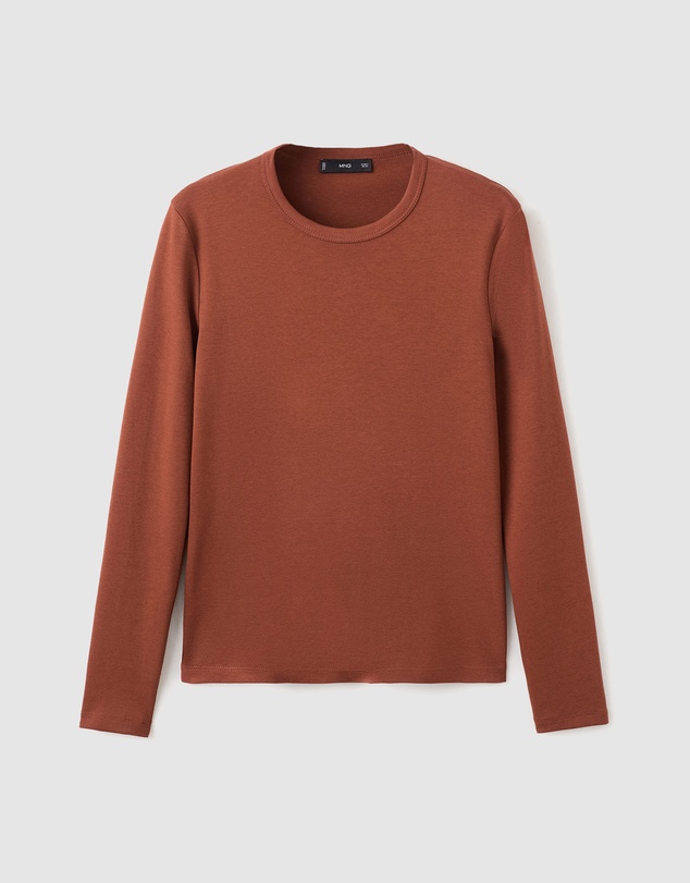 M.N.G - Long Sleeve Cotton T-Shirt