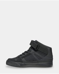 DC Shoes - Kid's Pure High-Top EV High-Top Leather Shoes