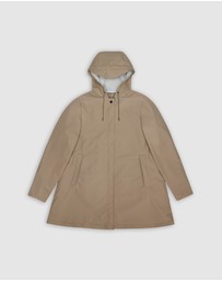RAINS - A-Line Women's Jacket Beige