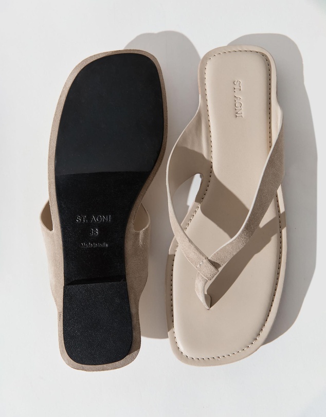 St. Agni - Suede Opanka Slides