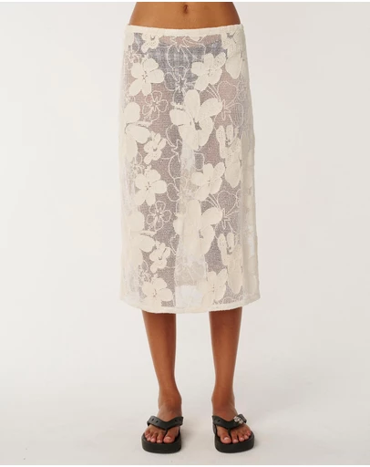Rip Curl - Paraiso Crochet Mesh Midi Skirt