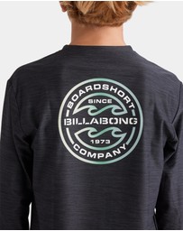 Billabong - Boys 8 to 16 Rotor Shorline Long Sleeve Rash Vest
