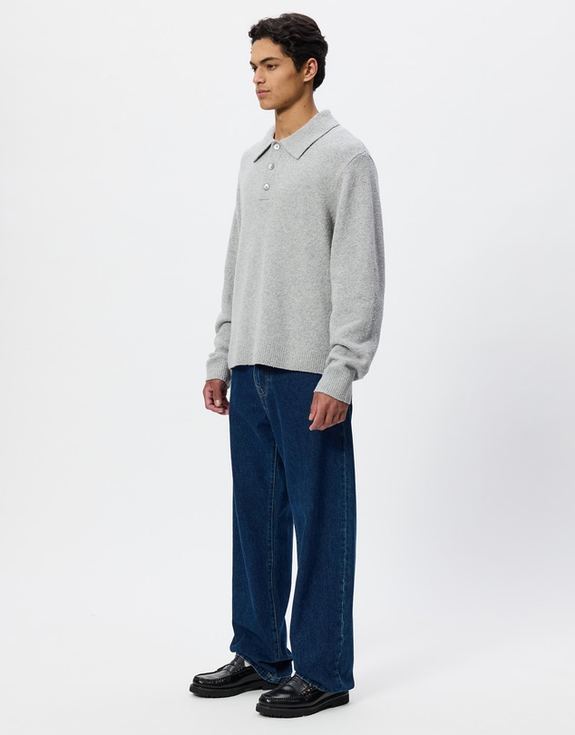 ARKET - Knitted Cotton Blend Polo Shirt