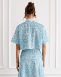 Heaven Australia - Chintz Remi Cropped Shirt
