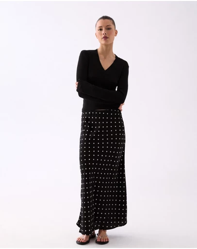 Style Addict - Margaux Deep V Henley Top