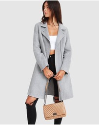 Belle & Bloom - Last Chance Wool Blend Moto Coat