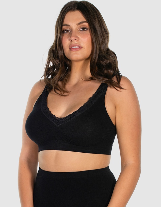 B Free Intimate Apparel - Cotton Pull On Sleep Bra (B-C-D-DD-E-F) Cup