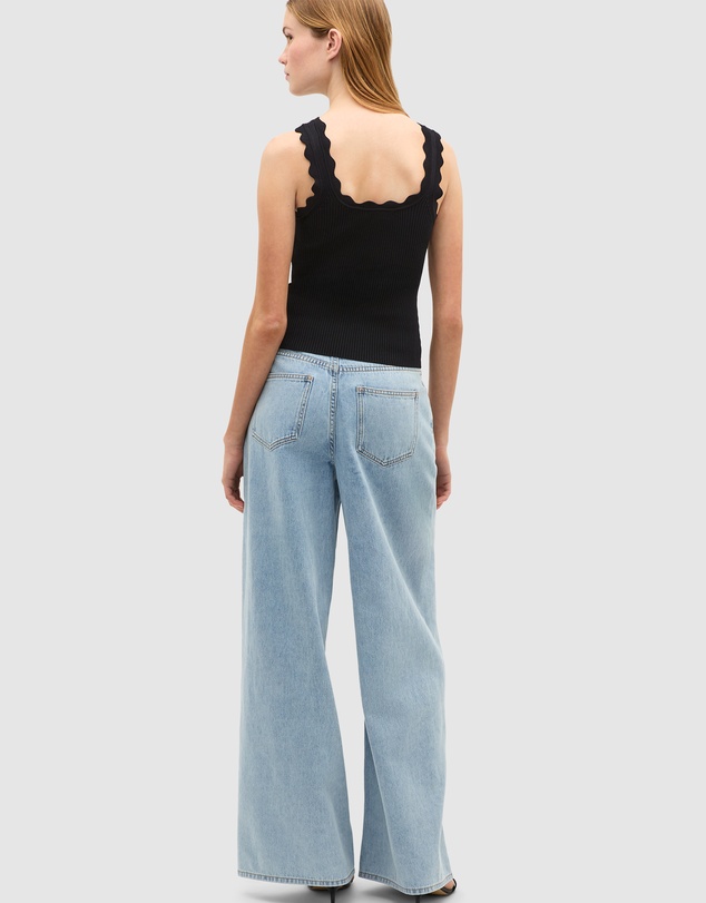 Seed Heritage - Scallop Knit Top