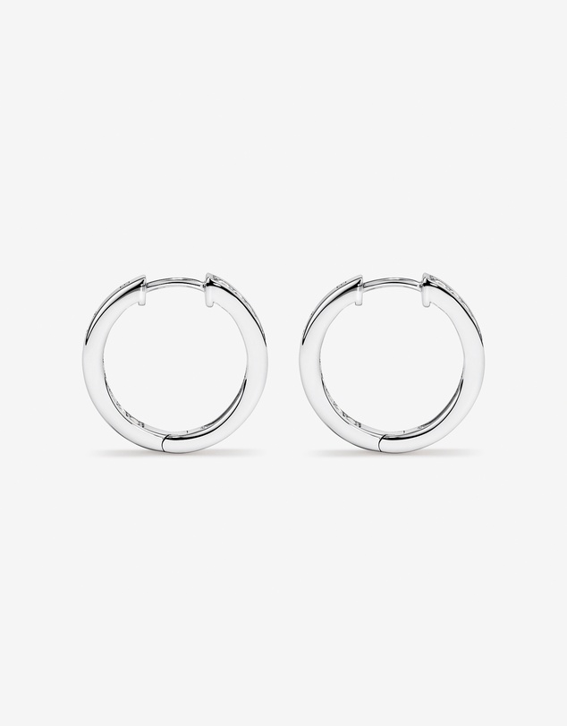 Michael Hill - 20mm Cubic Zirconia Huggie Hoop Earrings in Sterling Silver