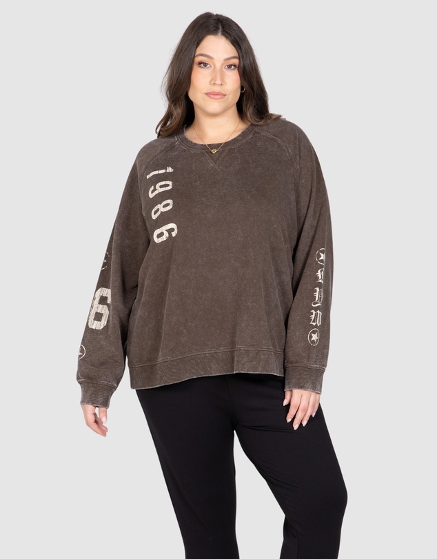 Love Your Wardrobe - LYW & Co Multi Print Sweat Top