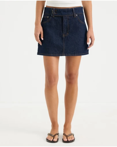 Calli - Erica Denim Mini Skirt