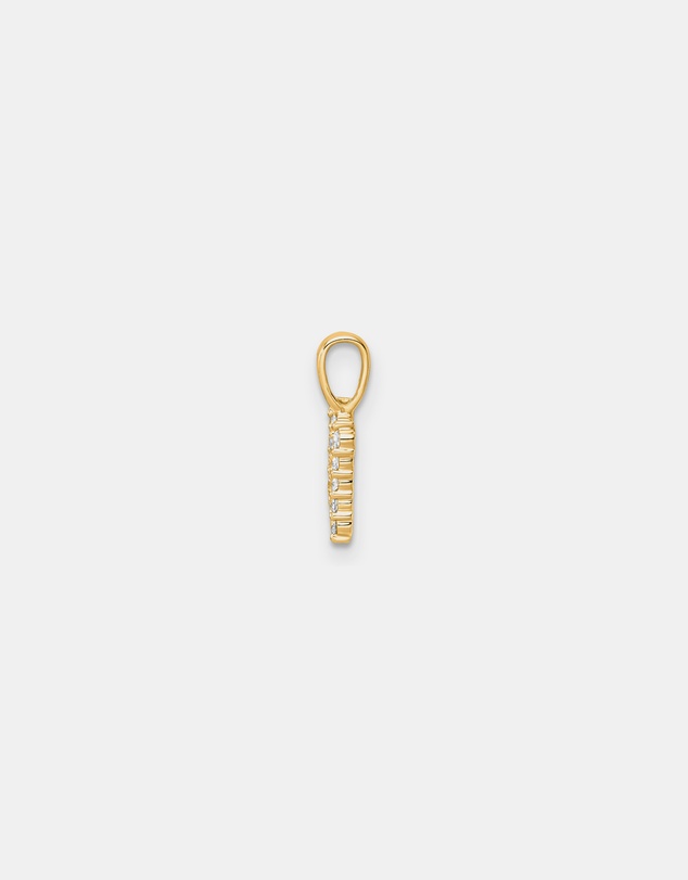 Zoe Olivia - 9K Gold Lab Grown Diamond Initial N Pendant