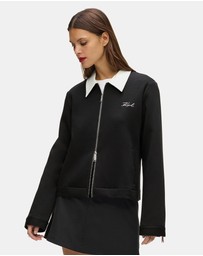 Karl Lagerfeld - Two Way Zip-Up Sweatshirt
